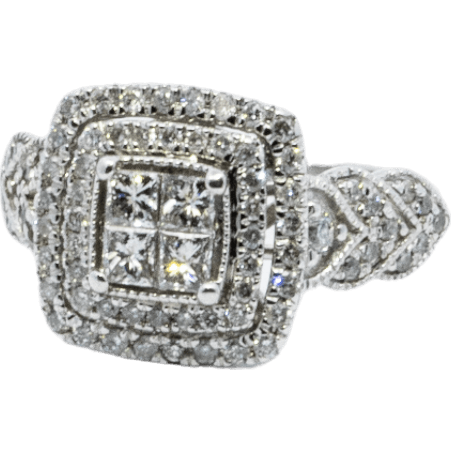 Picture of  Ring 10k White Gold with 0.96 Carats of Diamond