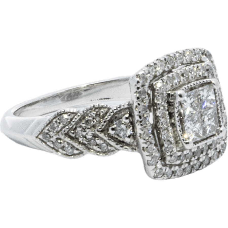 Picture of  Ring 10k White Gold with 0.96 Carats of Diamond