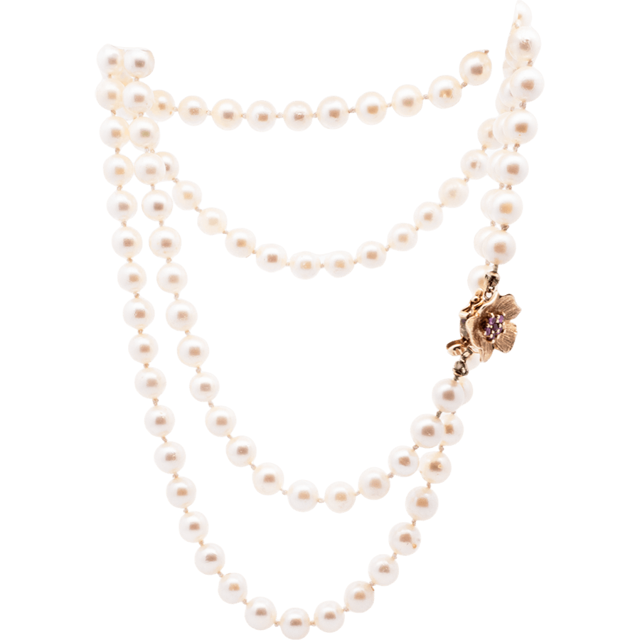  Necklace Synthetic Pearls