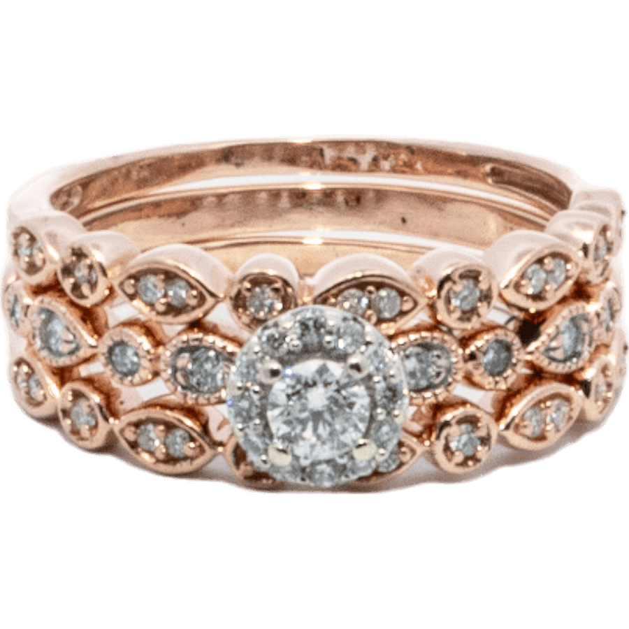 Picture of  Ring 10k Rose Gold with 0.32 Carats of Diamond