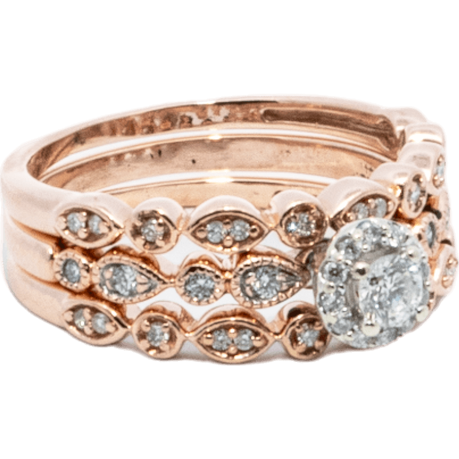 Picture of  Ring 10k Rose Gold with 0.32 Carats of Diamond