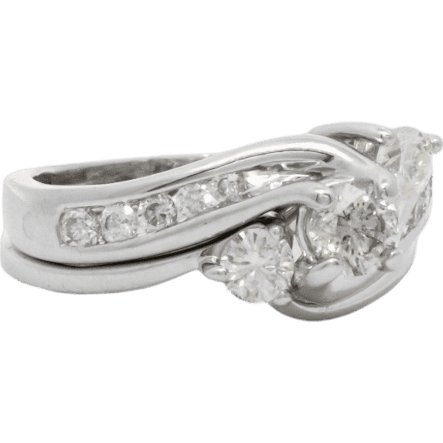 Picture of  Ring 14k White Gold With 0.81 Carats of Diamonds