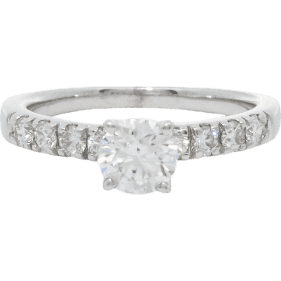  Ring 14k White Gold With 1 Carats of Diamonds